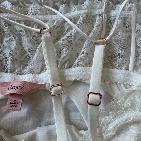 EBERJEY~ Mia Slip Chemise dress in Ivory Cream Size Medium - Picture 10 of 14